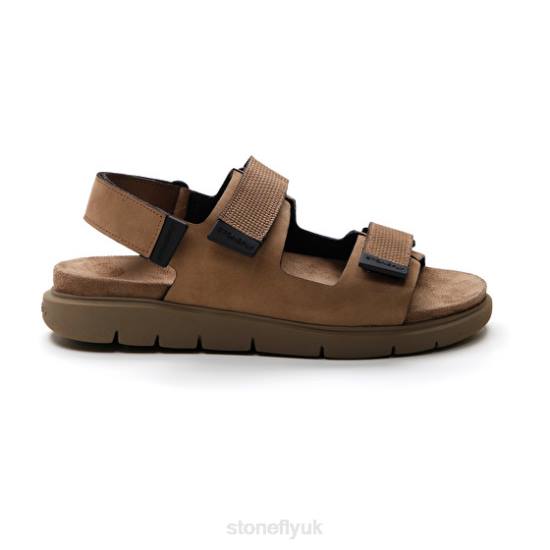 Men HYDRA 2 NABUK/NABUK PRINT Fossil Stonefly 0BDD363 Sandals