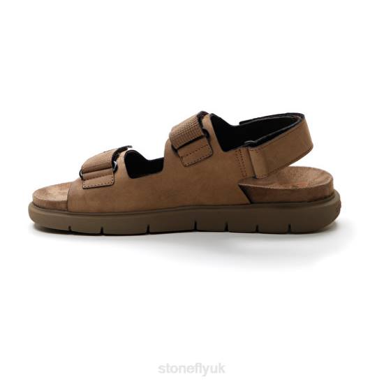 Men HYDRA 2 NABUK/NABUK PRINT Fossil Stonefly 0BDD363 Sandals
