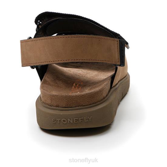 Men HYDRA 2 NABUK/NABUK PRINT Fossil Stonefly 0BDD363 Sandals