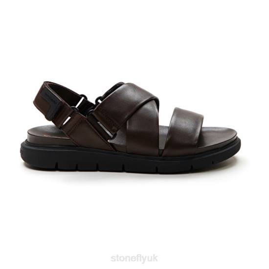 Men HYDRA 3 NAPPA LTH Dark Brown Stonefly 0BDD360 Sandals
