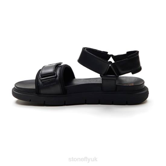 Men HYDRA 4 TEXTILE/CALF LTH Black Stonefly 0BDD358 Sandals