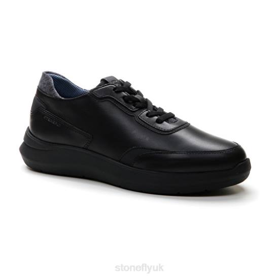 Men SEVEN SEASON 10 NAPPA LTH Black Stonefly 0BDD333 Shoes