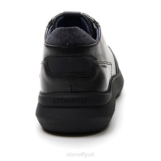 Men SEVEN SEASON 10 NAPPA LTH Black Stonefly 0BDD333 Shoes