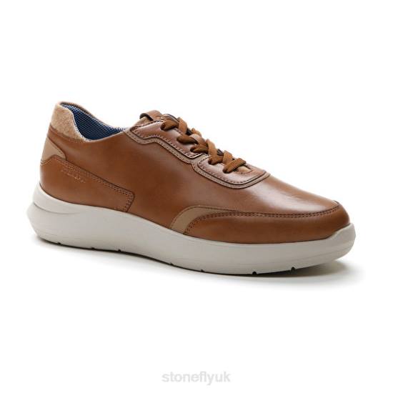 Men SEVEN SEASON 10 NAPPA LTH Brown Stonefly 0BDD331 Shoes