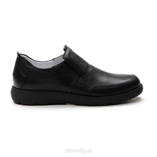 Men STREAM 18 NAPPA LTH PRINT/NAPPA LTH Black Stonefly 0BDD344 Shoes