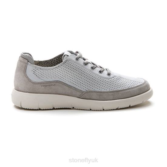 Men STREAM 20 NAPPA LTH /VELOUR Gryphon Gray Stonefly 0BDD328 Shoes