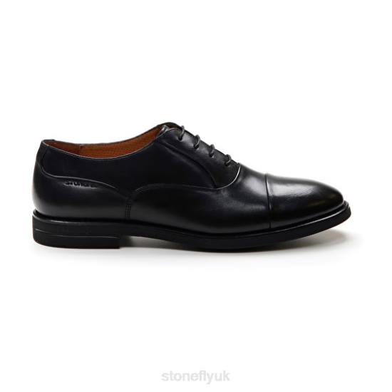 Men CALVIN 8 CALF LTH Black Stonefly 0BDD346 Shoes