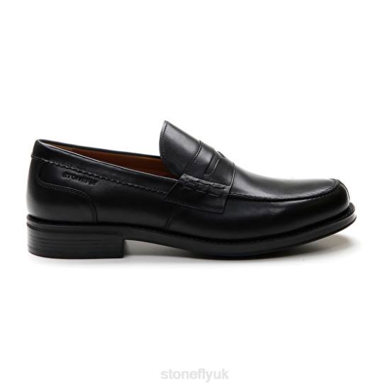 Men BLISS 1 CALF LTH Black Stonefly 0BDD293 Shoes