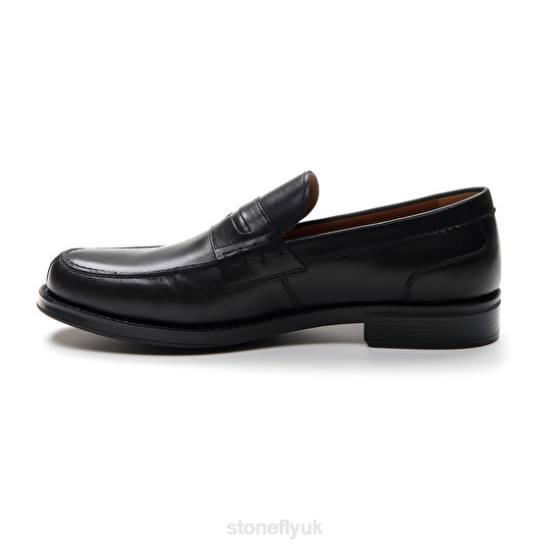 Men BLISS 1 CALF LTH Black Stonefly 0BDD293 Shoes