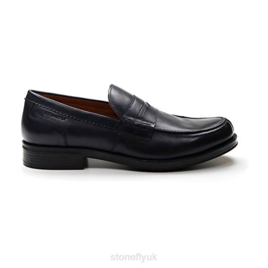 Men BLISS 1 CALF LTH Night Blue Stonefly 0BDD295 Shoes