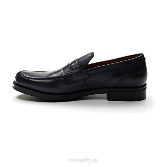 Men BLISS 1 CALF LTH Night Blue Stonefly 0BDD295 Shoes
