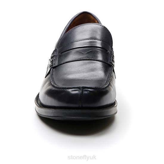 Men BLISS 1 CALF LTH Night Blue Stonefly 0BDD295 Shoes
