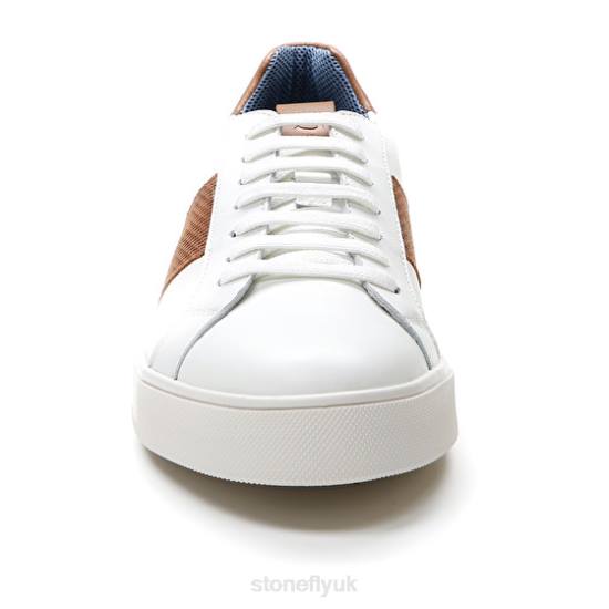 Men POWER 1 NAPPA LTH/PRINT CALF LTH Brown/White Stonefly 0BDD353 Shoes