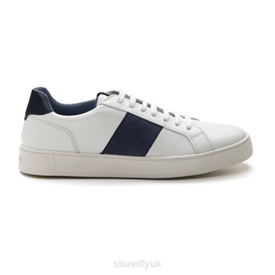 Men POWER 1 NAPPA LTH/PRINT CALF LTH Dark Blue/White Stonefly 0BDD354 Shoes