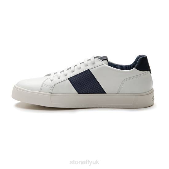 Men POWER 1 NAPPA LTH/PRINT CALF LTH Dark Blue/White Stonefly 0BDD354 Shoes