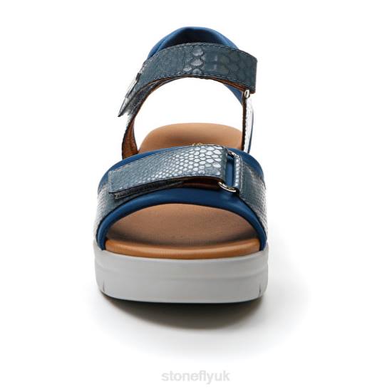 Women AQUA III 17 LYCRA/S.EMBOSSED Blue Stonefly 0BDD138 Sandals