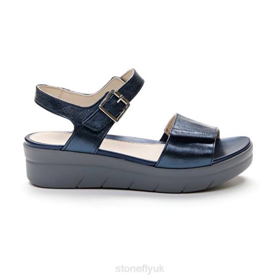 Women AQUA III 2 LAMINATED Night Blue Stonefly 0BDD149 Sandals