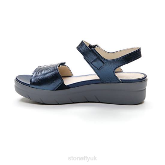 Women AQUA III 2 LAMINATED Night Blue Stonefly 0BDD149 Sandals