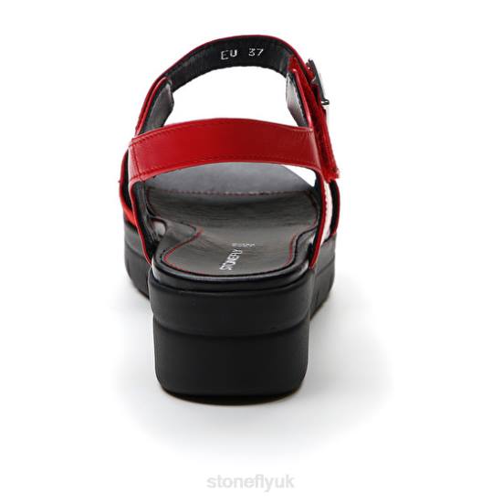 Women AQUA III 2 NAPPA Tango Red Stonefly 0BDD153 Sandals