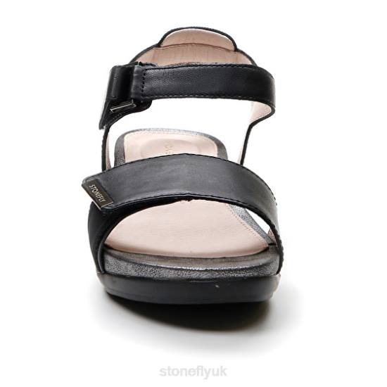 Women EVE 29 NAPPA LTH/LYCRA Black Stonefly 0BDD158 Sandals