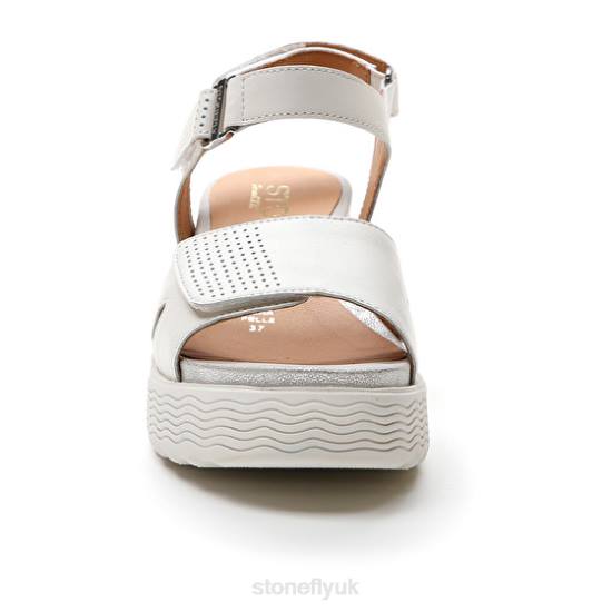 Women PARKY 15 NAPPA LTH White Stonefly 0BDD164 Sandals