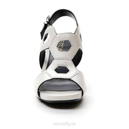 Women JENNY 7 NAPPA LTH White Stonefly 0BDD253 Sandals
