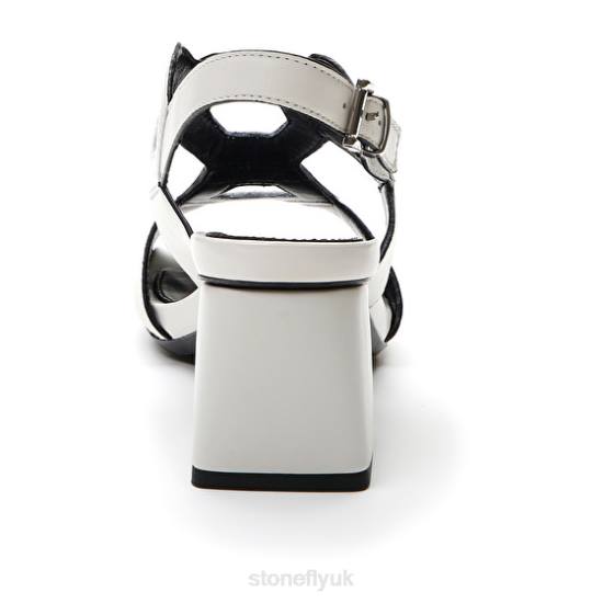 Women JENNY 7 NAPPA LTH White Stonefly 0BDD253 Sandals