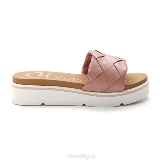 Women LIBERTY 6 S. EMBOSSED Grey Pink Stonefly 0BDD247 Slides