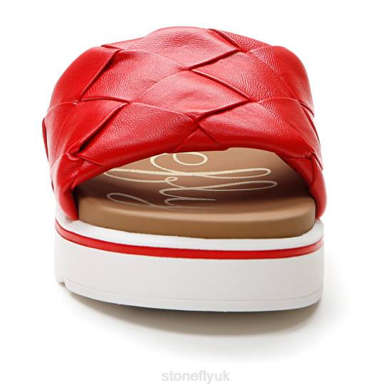 Women LIBERTY 6 S. EMBOSSED Red Stonefly 0BDD246 Slides