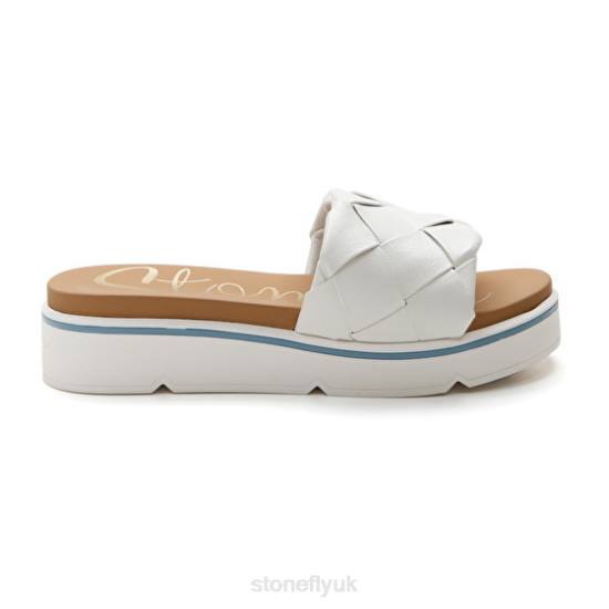 Women LIBERTY 6 S. EMBOSSED White Stonefly 0BDD237 Slides