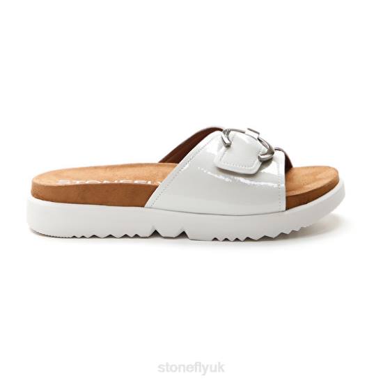 Women RIVA 5 PATENT 346 Stonefly 0BDD241 Slides