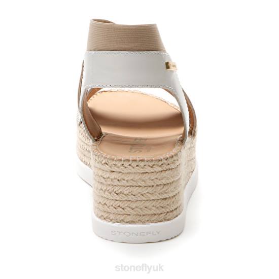 Women ALEXIA 5 CALF LTH/ELASTIC 151 Stonefly 0BDD181 Sandals