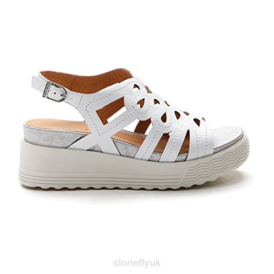 Women PARKY 18 NAPPA LTH White Stonefly 0BDD225 Sandals