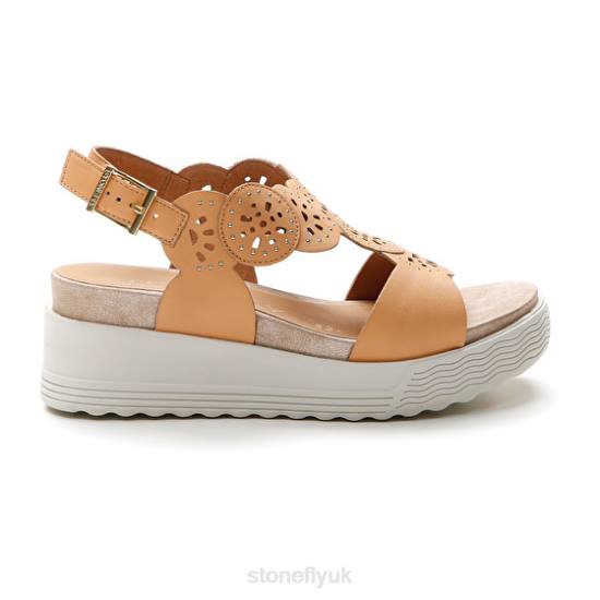 Women PARKY 21 NAPPA LTH Light Khaki Stonefly 0BDD233 Sandals