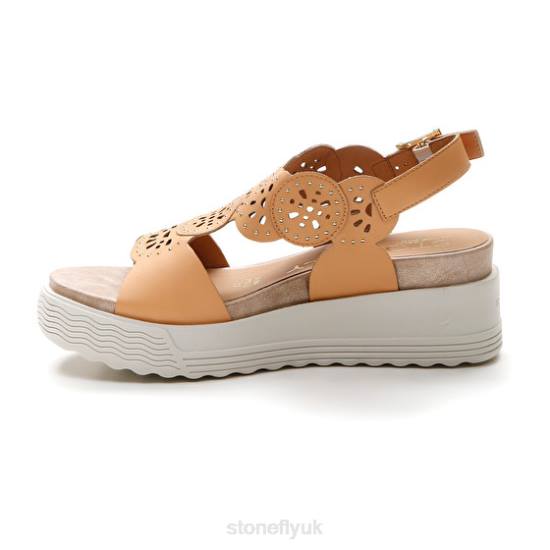 Women PARKY 21 NAPPA LTH Light Khaki Stonefly 0BDD233 Sandals