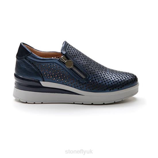 Women CREAM 25 LAMINATED LTH 100 Stonefly 0BDD88 Shoes