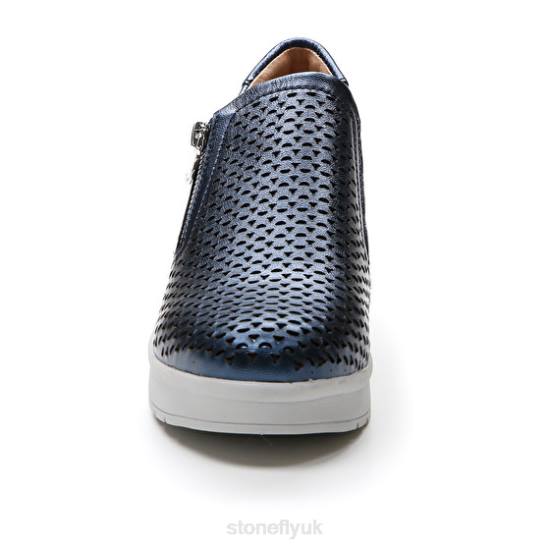 Women CREAM 25 LAMINATED LTH 100 Stonefly 0BDD88 Shoes