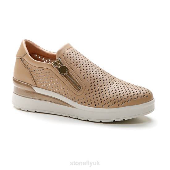 Women CREAM 25 NAPPA LTH Light Brown Stonefly 0BDD90 Shoes
