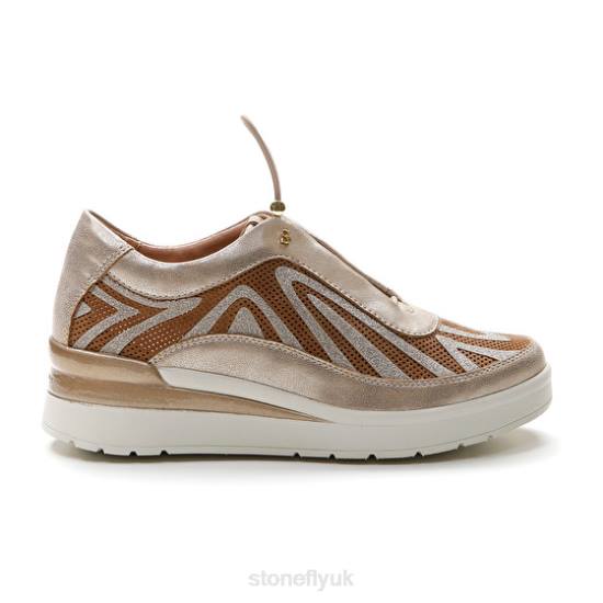 Women CREAM 38 VELOUR/S.LAMINATED 220 Stonefly 0BDD105 Shoes