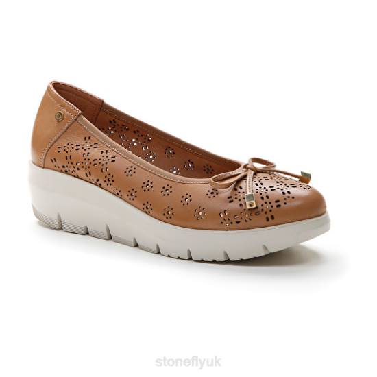 Women PLUME 12 NAPPA LTH Light Brown Stonefly 0BDD115 Shoes
