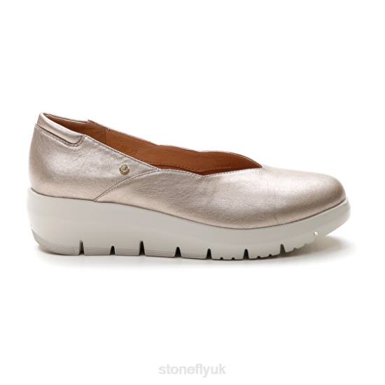 Women PLUME 18 LAMINATED LTH Sliver Stonefly 0BDD120 Shoes