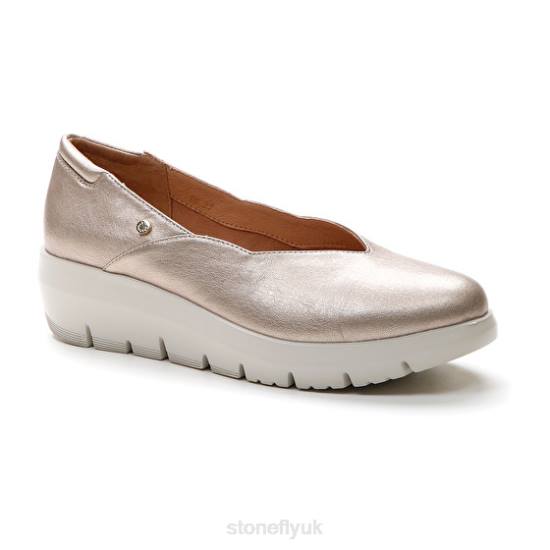 Women PLUME 18 LAMINATED LTH Sliver Stonefly 0BDD120 Shoes