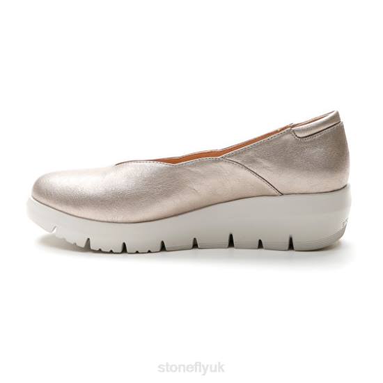 Women PLUME 18 LAMINATED LTH Sliver Stonefly 0BDD120 Shoes