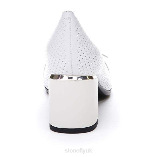Women BRIDGET 10 NAPPA/PATENT White Stonefly 0BDD73 Shoes