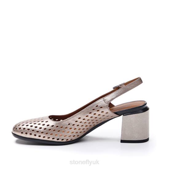 Women BRIDGET 7 LAMINATED LTH Champagne Stonefly 0BDD78 Shoes