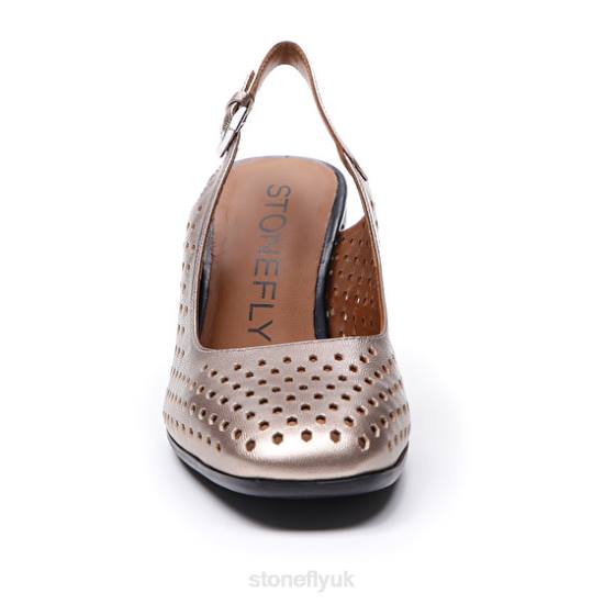 Women BRIDGET 7 LAMINATED LTH Champagne Stonefly 0BDD78 Shoes