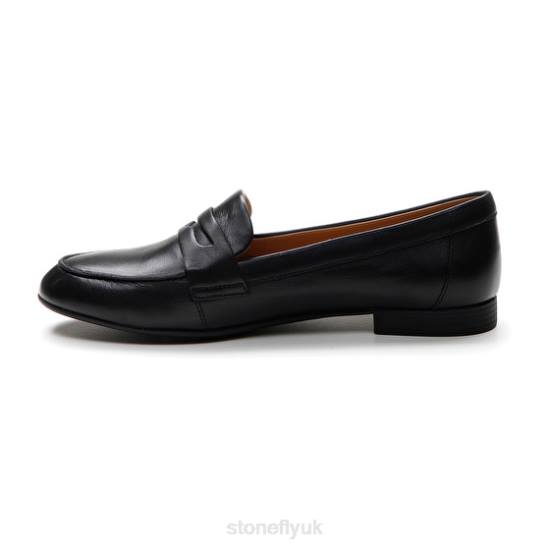 Women ADEL 1 NAPPA LTH Black Stonefly 0BDD28 Shoes