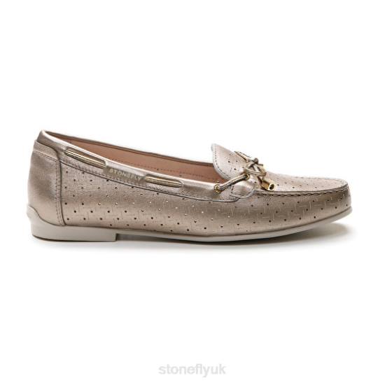 Women CAPRI III 1 LAMINATED LTH Metal Fizz Stonefly 0BDD12 Shoes