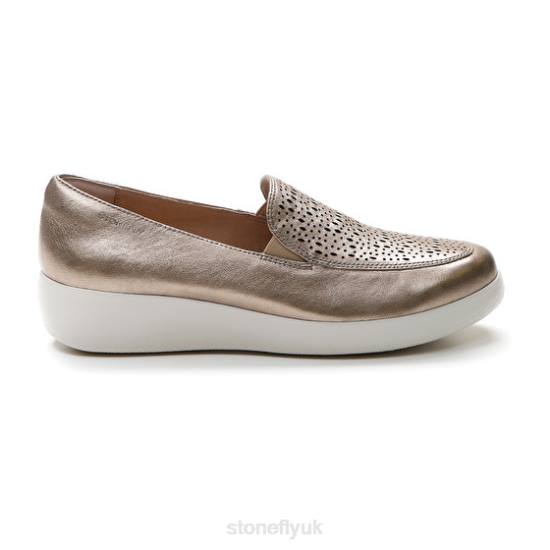 Women PASEO IV 1 LAMINATED LTH Sliver Stonefly 0BDD33 Shoes