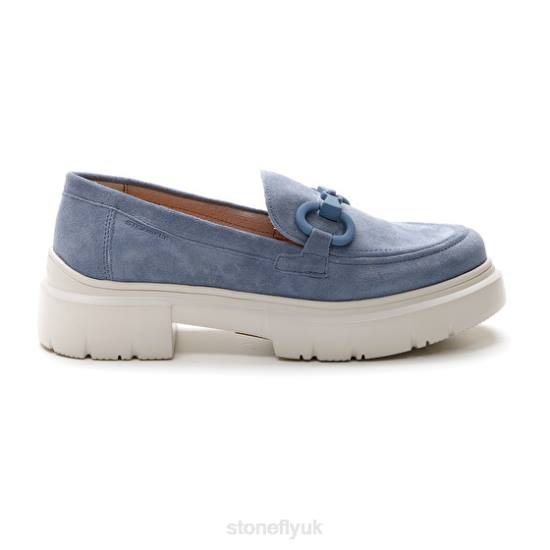 Women PHOEBE 16 VELOUR Blue Stonefly 0BDD1 Shoes